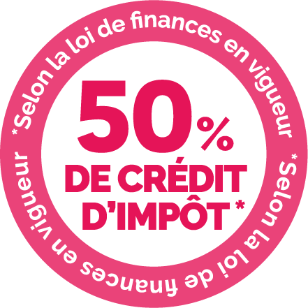 50 % de crédit d'impôt